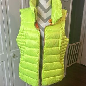 Neon Yellow Puffer Vest